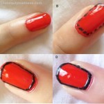border nail art steps