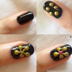 flower 1 minute nail art design
