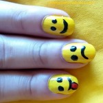 smiley nail art pic1