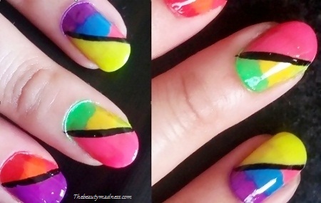 ombre nail design polychromatic (2)