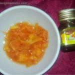 papaya face massage