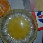 orange peel off face mask