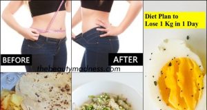 My 1 Day Diet Plan for 1 Kg Weight Loss | Quick-Easy diet plan