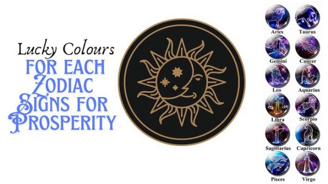 lucky colors for zodiac sign