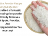 Rice Polishing Oil Powder Easily Removes Dark Spots, Freckles, And Hyperpigmentation