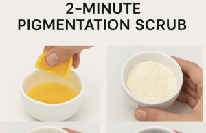 2-Minute Pigmentation Scrub – Visible reduction in pigmentation patches in 2 weeks!